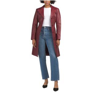 BADGLEY MISCHKA Leather Trench Coat